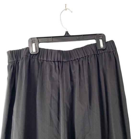 Cami NYC  NWTs Max Fringe 100% Silk Black Split Pants size large - Picture 5 of 8